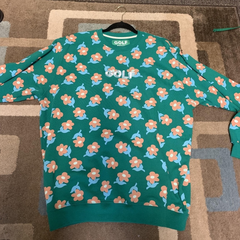 Golf Wang Find Some Time Crewneck Sweatshirt Green
